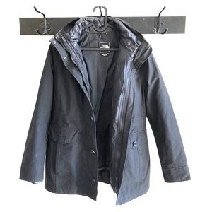 North Face down lined rain jacket